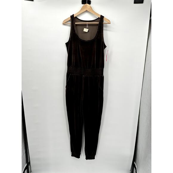 COMMANDO NWT Velvet Tank Jumpsuit in Brown // M - Picture 5 of 11